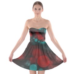 Modern Bokeh 15b Strapless Bra Top Dress by ImpressiveMoments
