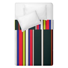 Hot Stripes Red Blue Duvet Cover (single Size) by ImpressiveMoments