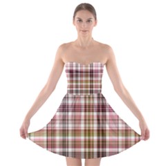 Plaid, Candy Strapless Bra Top Dress by ImpressiveMoments