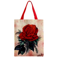 Red Rose #2 Classic Tote Bags by ArtByThree