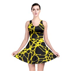 Hot Web Yellow Reversible Skater Dresses by ImpressiveMoments