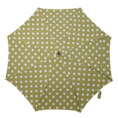 Lime Green Polka Dots Hook Handle Umbrellas (medium) by GardenOfOphir