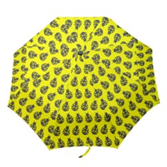 Ladybug Vector Geometric Tile Pattern Folding Umbrellas by GardenOfOphir