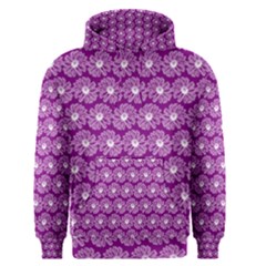 Gerbera Daisy Vector Tile Pattern Men s Pullover Hoodies by GardenOfOphir
