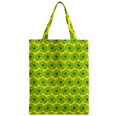 Gerbera Daisy Vector Tile Pattern Zipper Classic Tote Bags by GardenOfOphir