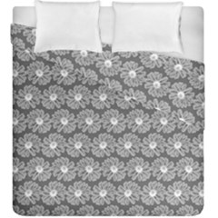 Gerbera Daisy Vector Tile Pattern Duvet Cover (king Size) by GardenOfOphir