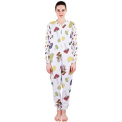 Mushrooms Pattern Onepiece Jumpsuit (ladies)  by Famous
