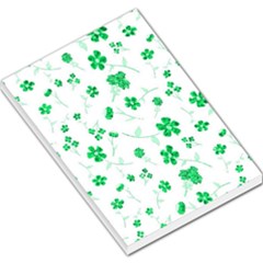 Sweet Shiny Floral Green Large Memo Pads by ImpressiveMoments