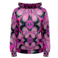 Pink Black Abstract  Women s Pullover Hoodies by OCDesignss