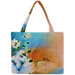 Wonderful Flowers In Colorful And Glowing Lines Tiny Tote Bags
