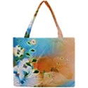 Wonderful Flowers In Colorful And Glowing Lines Tiny Tote Bags View1