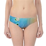 Wonderful Flowers In Colorful And Glowing Lines Hipster Bikini Bottoms