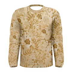 Flower Pattern In Soft  Colors Men s Long Sleeve T-shirts by FantasyWorld7