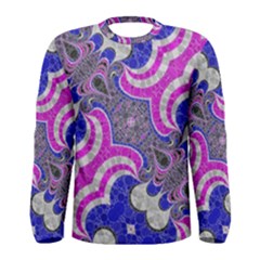 Pink Black Blue Abstract  Men s Long Sleeve T-shirts by OCDesignss
