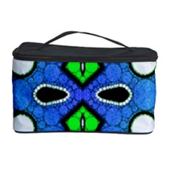 Florescent Blue Green Abstract  Cosmetic Storage Cases by OCDesignss