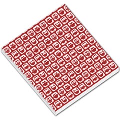Red And White Owl Pattern Small Memo Pads