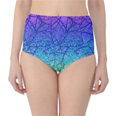 Grunge Art Abstract G57 High-waist Bikini Bottoms by MedusArt