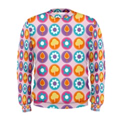 Chic Floral Pattern Men s Sweatshirts by GardenOfOphir