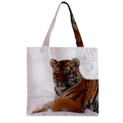 Tiger 2015 0101 Zipper Grocery Tote Bags by JAMFoto