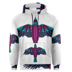 Stained Glass Bird Illustration  Men s Pullover Hoodies by carocollins