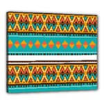 Tribal design in retro colors Canvas 24  x 20  (Stretched)