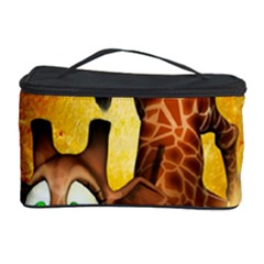 I m Waiting For You, Cute Giraffe Cosmetic Storage Cases by FantasyWorld7