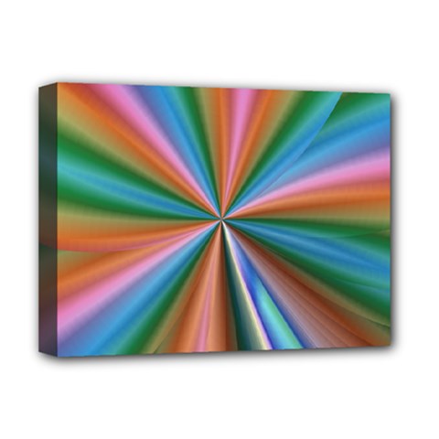 Abstract Rainbow Deluxe Canvas 16  X 12   by OZMedia