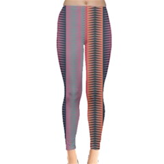 Triangles And Stripes Pattern Leggings by LalyLauraFLM
