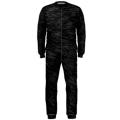 Black Cat Fur Onepiece Jumpsuit (men)  by trendistuff