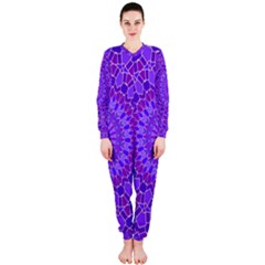 Purple Mandala Onepiece Jumpsuit (ladies)  by LovelyDesigns4U