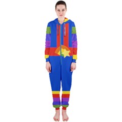 Rainbow Hooded Jumpsuit (ladies) by Ellador