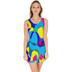 Colorful Chaos Bodycon Dress by LalyLauraFLM