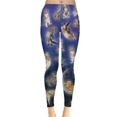 Space Cat Leggings  by Wanni