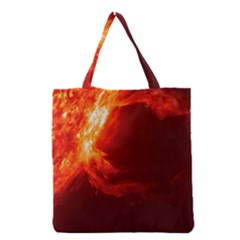 Solar Flare 1 Grocery Tote Bags by trendistuff