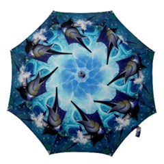 Awersome Marlin In A Fantasy Underwater World Hook Handle Umbrellas (small) by FantasyWorld7