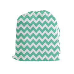 Chevron Pattern Gifts Drawstring Pouches (extra Large) by GardenOfOphir