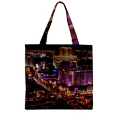 Las Vegas 2 Zipper Grocery Tote Bags by trendistuff