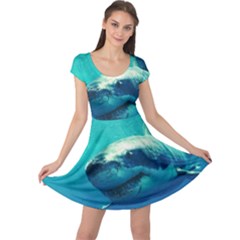 Great White Shark 1 Cap Sleeve Dresses by trendistuff