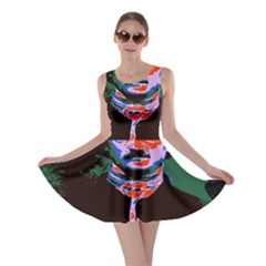 Edgar Allan Poe Pop Art  Sleeveless Skater Dress by icarusismartdesigns