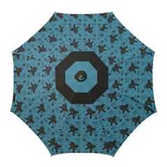 I Love Chocolate Labs Golf Umbrellas by SalonOfArtDesigns