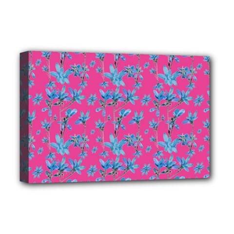 Floral Collage Revival Deluxe Canvas 18  X 12   by dflcprints