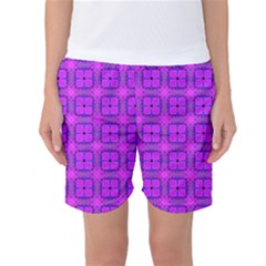 Abstract Dancing Diamonds Purple Violet Women s Basketball Shorts by DianeClancy