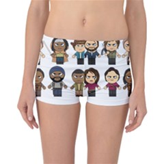 The Walking Dead   Main Characters Chibi   Amc Walking Dead   Manga Dead Reversible Boyleg Bikini Bottoms by PTsImaginarium