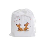 Give Them Love Drawstring Pouches (Large) 