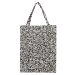 Black And White Abstract Texture Classic Tote Bag