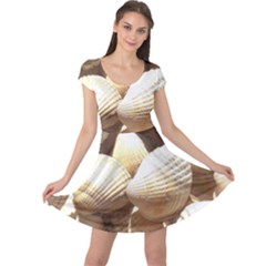 Tropical Exotic Sea Shells Cap Sleeve Dresses by yoursparklingshop