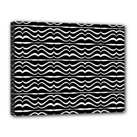 Modern Zebra Pattern Canvas 14  X 11 