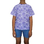 Pastel Purple Kid s Short Sleeve Swimwear