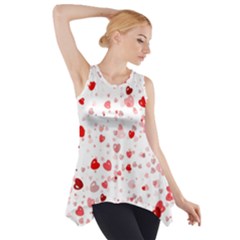 Bubble Hearts Side Drop Tank Tunic by TRENDYcouture