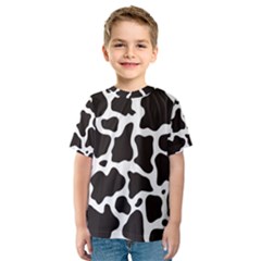 Cow Pattern Kid s Sport Mesh Tee